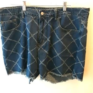 Nwot Shein Women's Plus Size Jean Shorts 3X